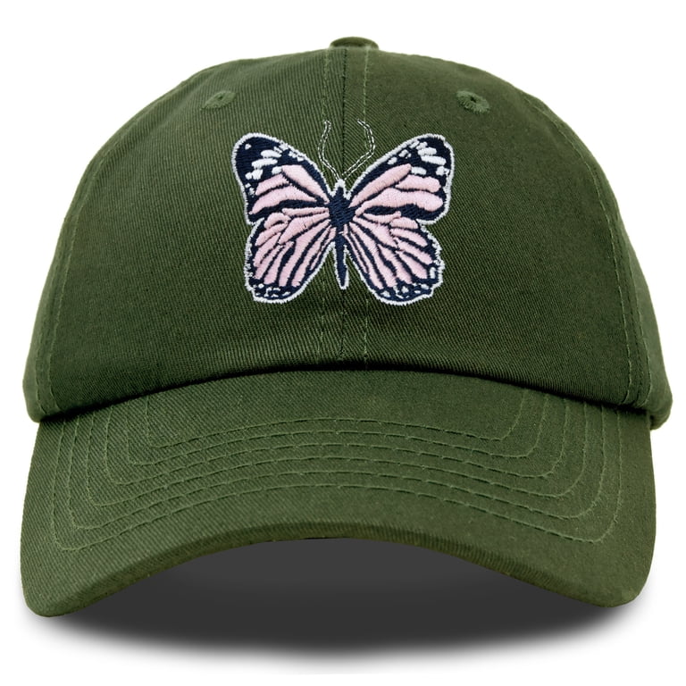 Unisex doomed green denim  butterfly hat Goorin Drawing Dead Trucker Hat, Luminous, One Size, Unisex  main image 3
