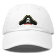 thumbnail image 1 of DALIX Pirate Hat Mens Womens Baseball Cap in White, 1 of 7