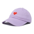 thumbnail image 1 of DALIX Pixel Heart Hat Womens Dad Hats Cotton Caps Embroidered Valentines Lavender, 1 of 7
