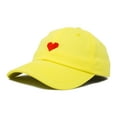 thumbnail image 1 of DALIX Pixel Heart Hat Womens Dad Hats Cotton Caps Embroidered Valentines Minion Yellow, 1 of 7