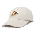 thumbnail image 1 of DALIX Pizza Slice Hat Baseball Cap in Beige, 1 of 7