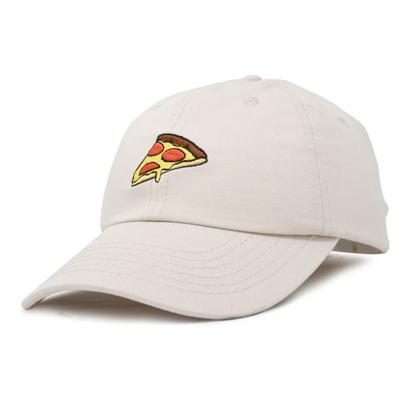 DALIX Pizza Slice Hat Baseball Cap in Beige
