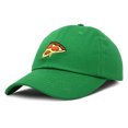 thumbnail image 1 of DALIX Pizza Slice Hat Baseball Cap in Kelly Green, 1 of 7