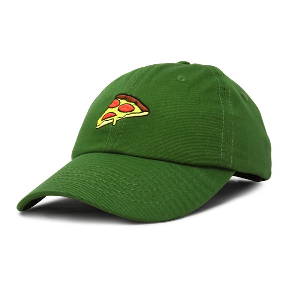 DALIX Pizza Slice Hat Baseball Cap in Olive