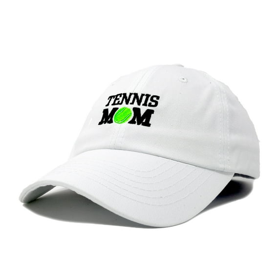 DALIX Premium Cap Tennis Mom Hat for Women Hats and Caps in White