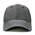 thumbnail image 1 of DALIX Premium Chambray Low Crown Cap Curved Bill 6 Panel Hat (Gray), 1 of 7