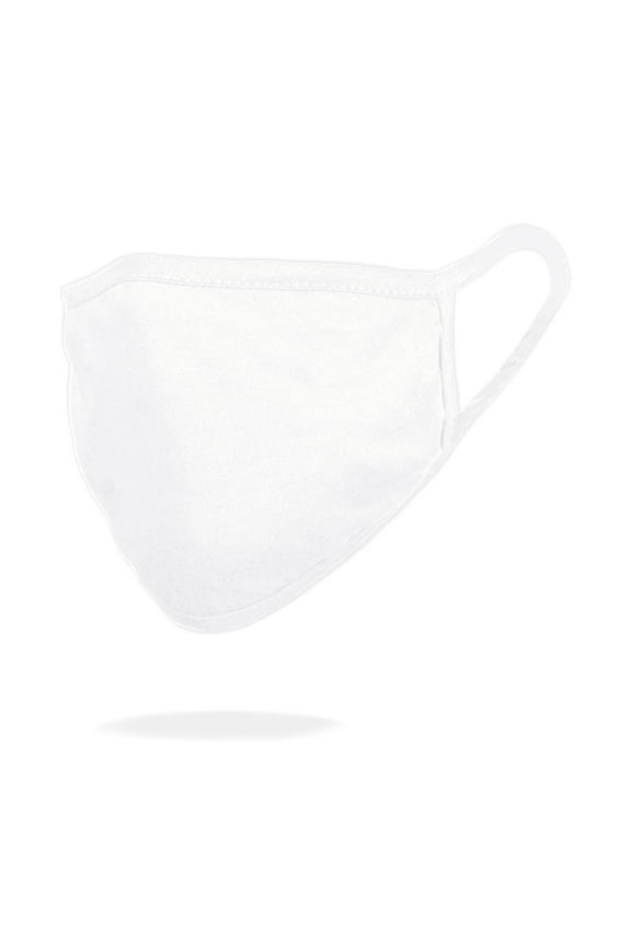 Premium Cotton Cloth Mask Reuseable Washable in White Made in USA