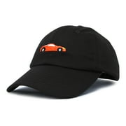 DALIX Race Car Hats Dad Hat Baseball Cap Embroidered Custom Cotton Caps in Black