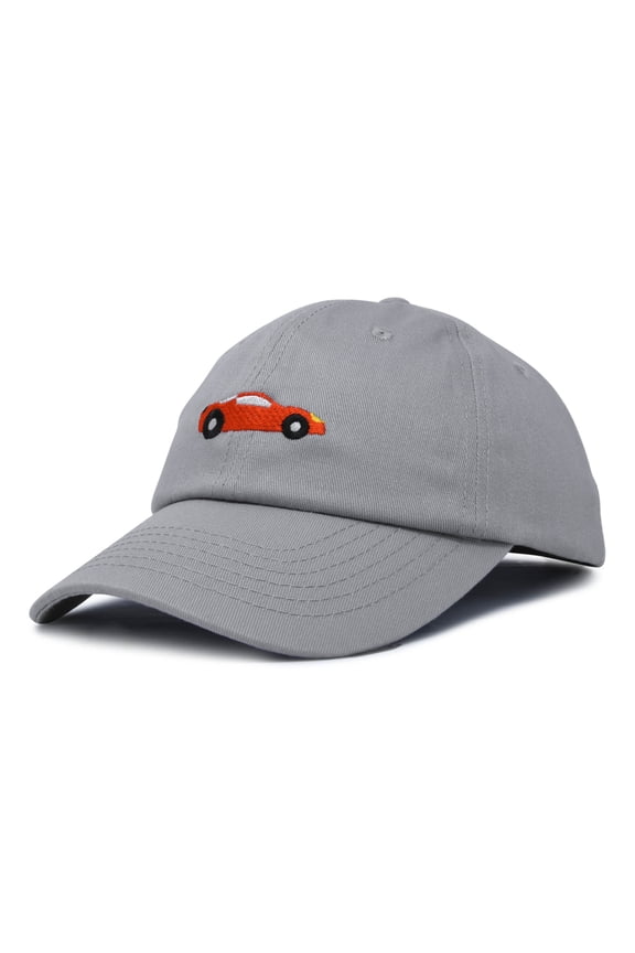 Race Car Hats Dad Hat Baseball Cap Embroidered Custom Cotton Caps in Gray