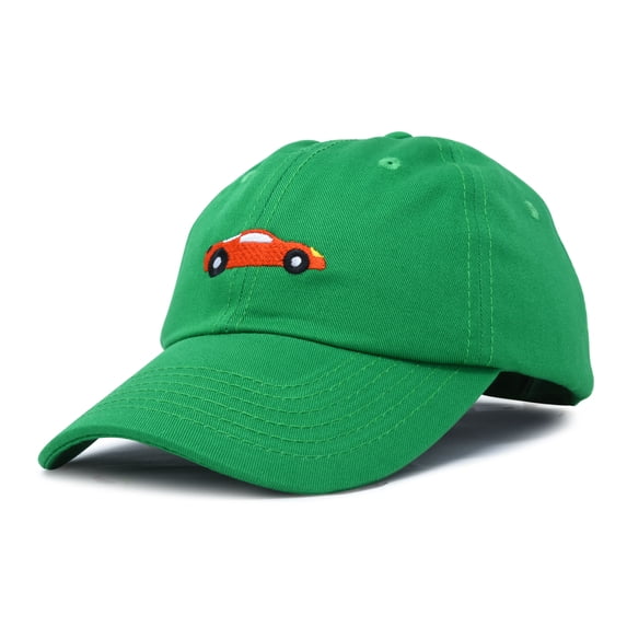 DALIX Race Car Hats Dad Hat Baseball Cap Embroidered Custom Cotton Caps in Kelly Green