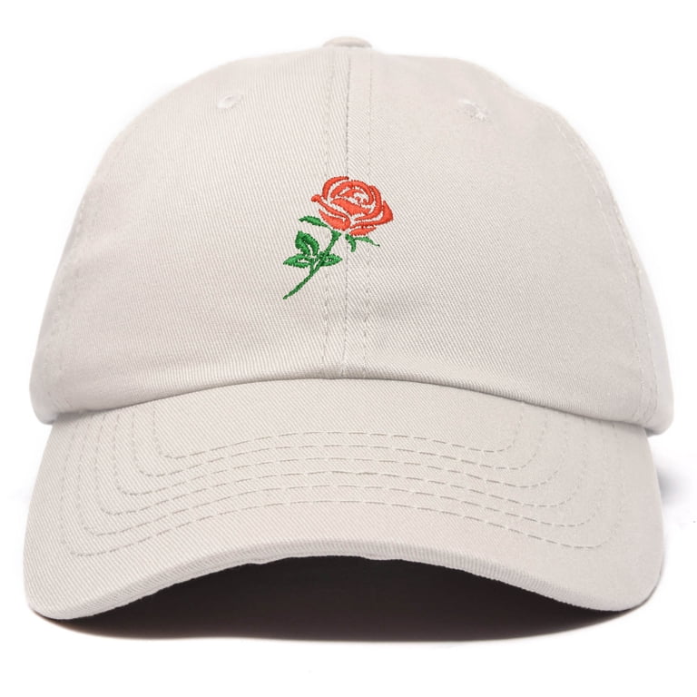 DALIX Red Rose Hat Premium Embroidered Baseball Cap Mens  display picture 1