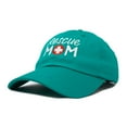 thumbnail image 1 of DALIX Rescue Mom Womens Baseball Cap Dad Hat in Teal, 1 of 7