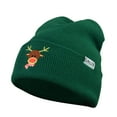 thumbnail image 1 of DALIX Rudolph Adult Beanie Christmas Holiday Winter Stocking Hat in Green, 1 of 7