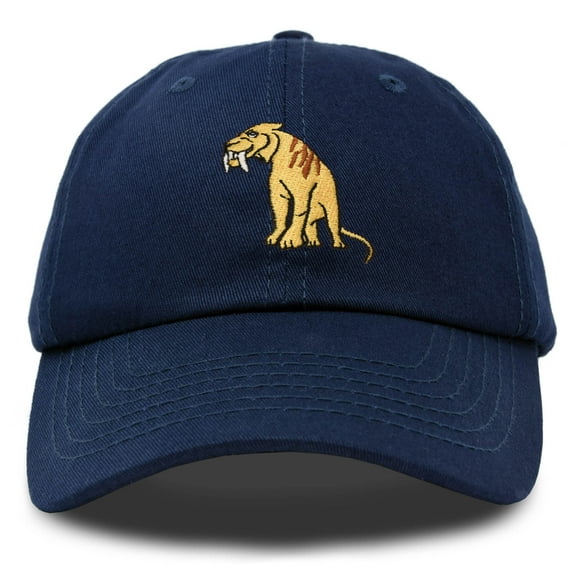 DALIX Sabertooth Tiger Kids Hat Boys Girls Baseball Cap in Navy Blue