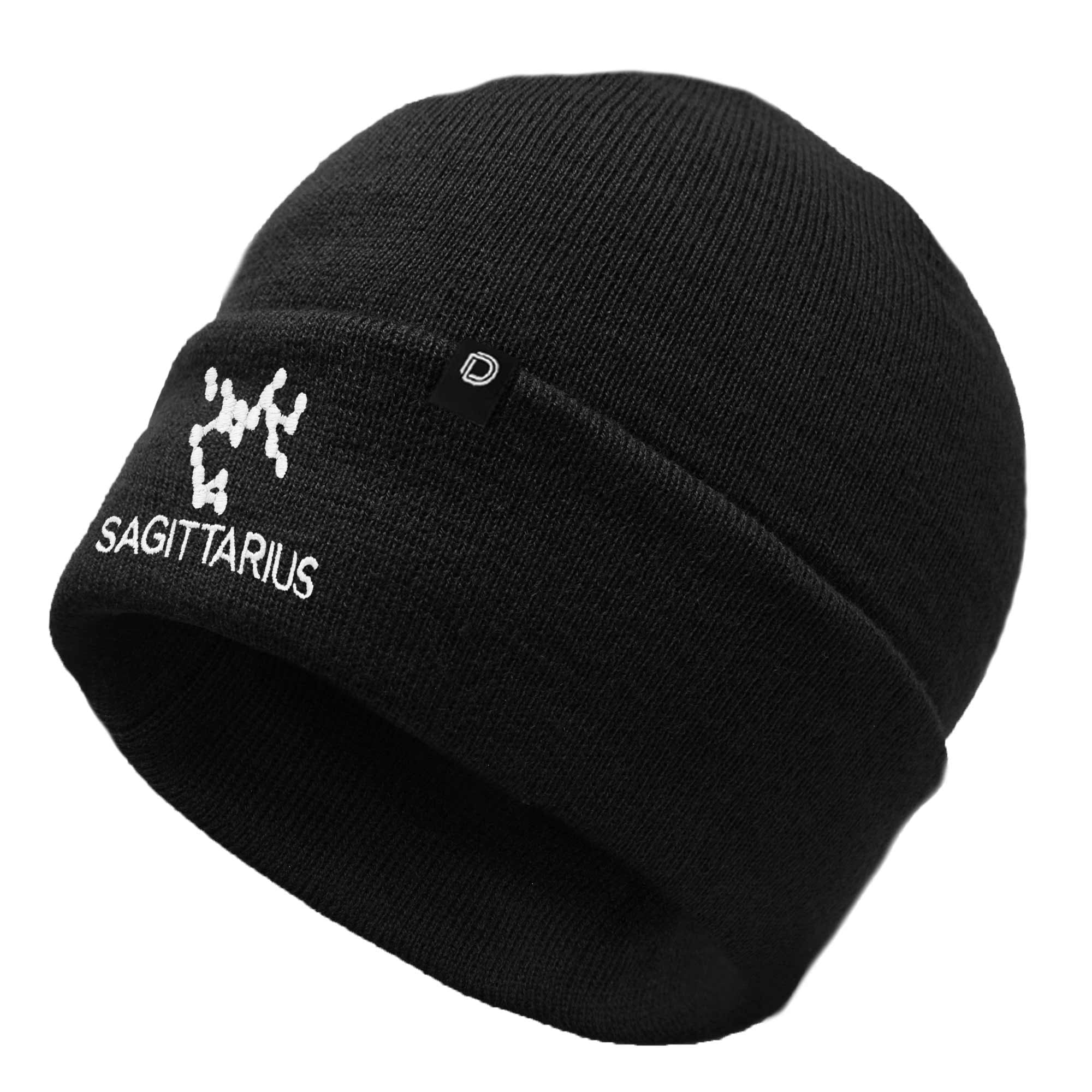 Star Sign Cap DALIX Sagittarius Zodiac Constellation Embroidered Cuff Beanie Cap in ...