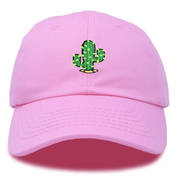 DALIX Saguaro Cactus Hat Womens Succulent Baseball Cap in Light Pink