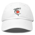 thumbnail image 1 of DALIX Shark with Heart Valentine's Day Hat Womens Embroidered Baseball Cap in Black White, 1 of 6