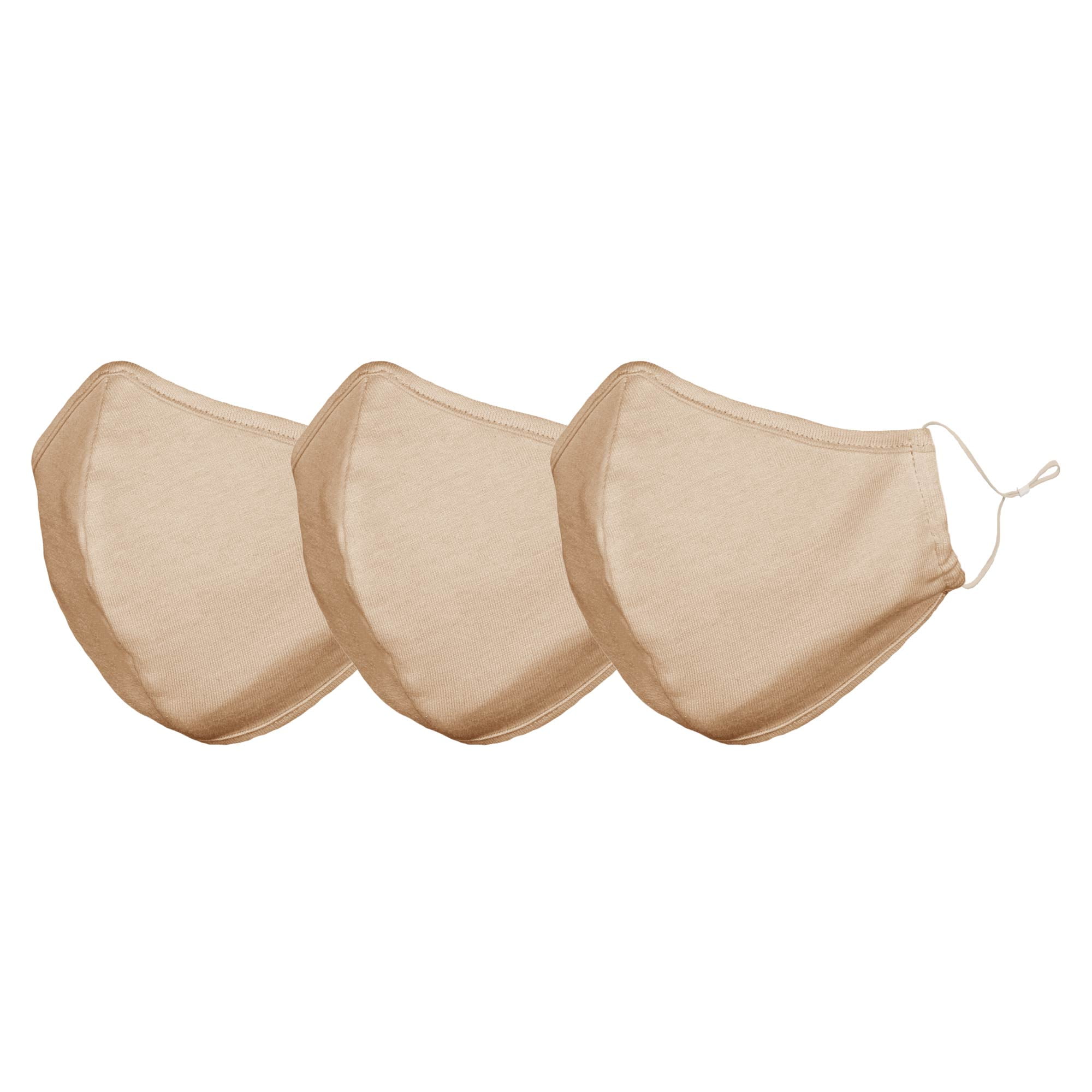 DALIX Skin Tone Face Mask 3 Layer Filter Pocket Nose Piece Dawn LXL