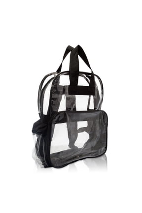 Small Clear Backpack Transparent PVC Security School Bag