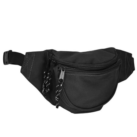 DALIX Small Fanny Pack Waist Pouch Bag S XS Size 24 to 31 in Black