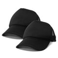 thumbnail image 1 of DALIX Solid Blank Trucker Hats Caps (2 for 1 Deal) in Black, 1 of 7