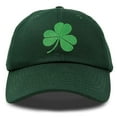 thumbnail image 1 of DALIX St. Patrick's Day Shamrock Hat Womens Embroidered Baseball Cap in Dark Green, 1 of 6