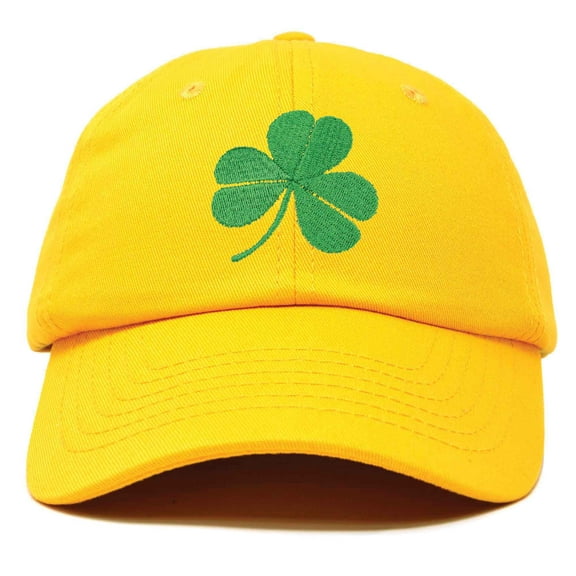 DALIX St. Patrick's Day Shamrock Hat Womens Embroidered Baseball Cap in Gold
