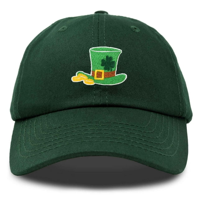DALIX St. Patricks Leprechaun Hat Womens Embroidered Baseball Cap in Dark Green