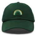 thumbnail image 1 of DALIX St. Patricks Rainbow Hat Womens Embroidered Baseball Cap in Dark Green, 1 of 5
