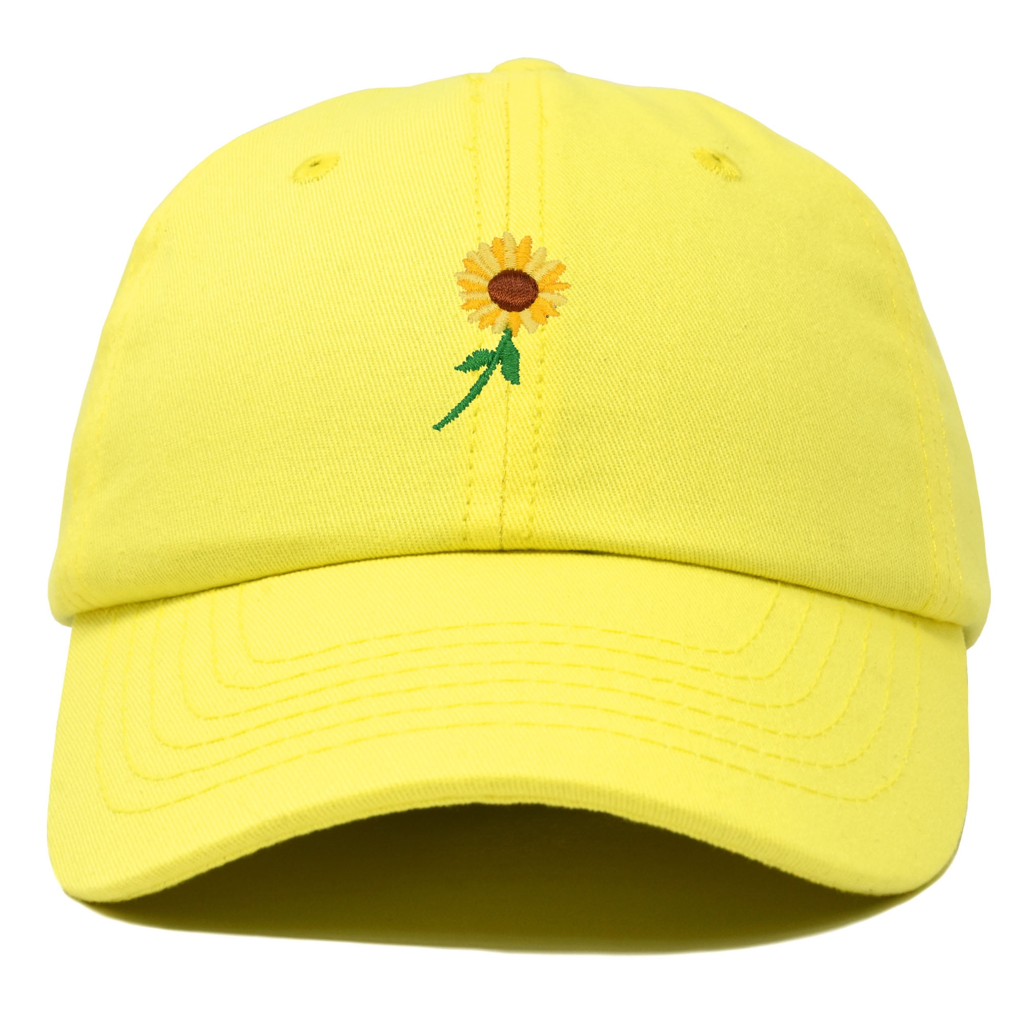 DALIX Sunflower Hat Womens Floral Baseball Cap in Minion Yellow