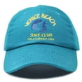 thumbnail image 1 of DALIX Surf Venice Beach Ball Cap Embroidered Hat in Teal, 1 of 7