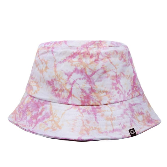 DALIX Tie Dye 100% Cotton Unisex Outdoor Summer Bucket Hat in Pink - Extra Large