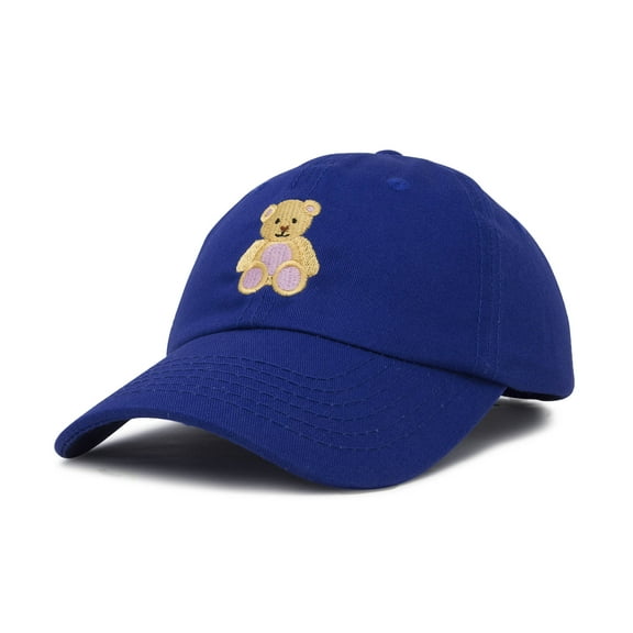 DALIX Toddler Cute Teddy Bear Hat Cotton Baseball Cap in Royal Blue