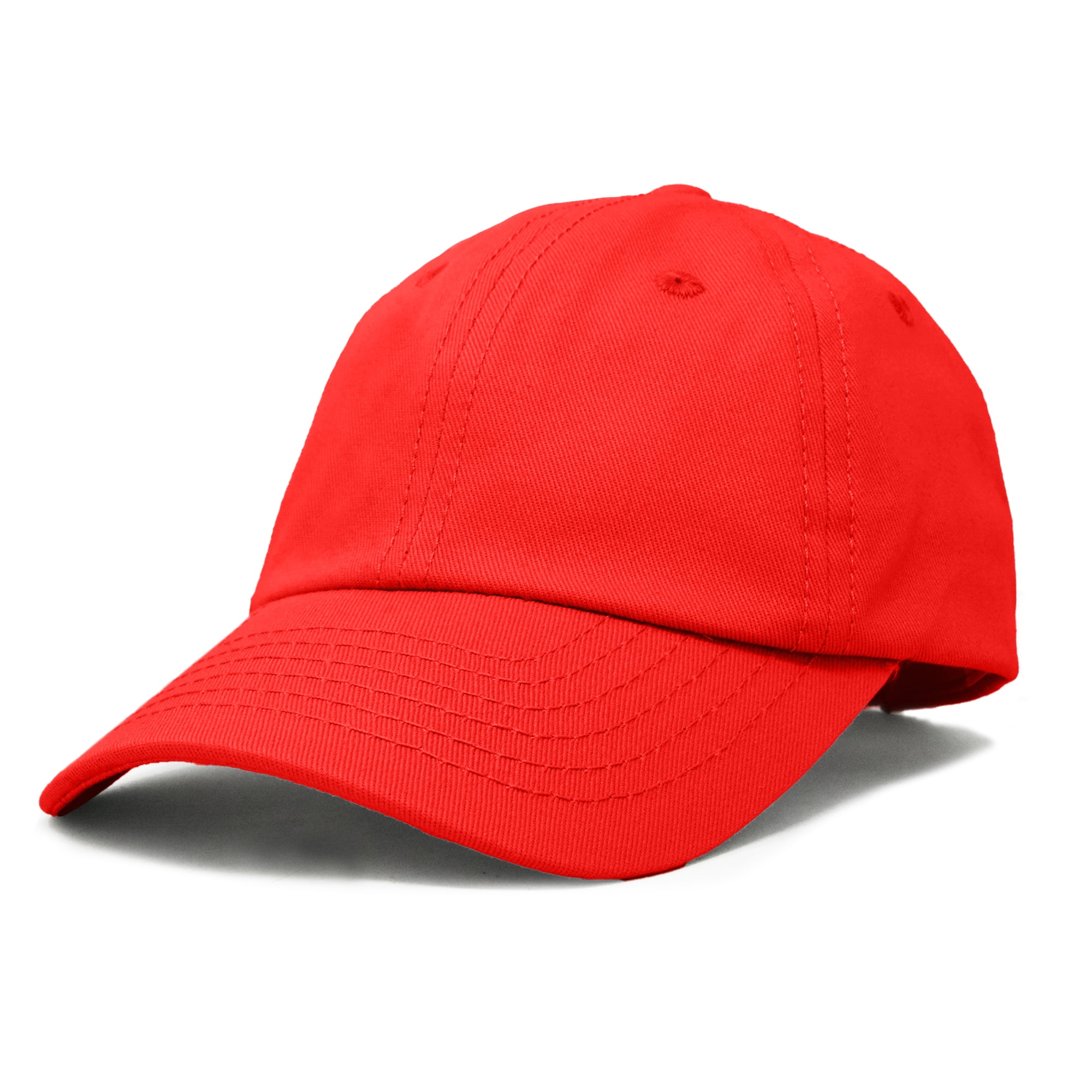 DALIX Toddler Hats for Boys Baseball Hat Baby Caps Youth Cotton Cap Red