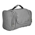 thumbnail image 1 of DALIX Travel Toiletry Kit Accessories Bag Shave Cosemetics Hanging Hook in Gray, 1 of 4