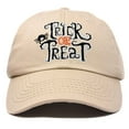 thumbnail image 1 of DALIX Trick or Treat Hat Kids Boys Girls Halloween Baseball Cap in Khaki, 1 of 7
