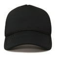 thumbnail image 1 of DALIX Trucker Cap Mesh Hat with Solid Colors and Adjustable Strap and Small Braid in Black, 1 of 6