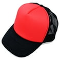 thumbnail image 1 of DALIX Trucker Cap Two Toned Cap in Black and Red, 1 of 6