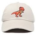 thumbnail image 1 of DALIX Tyrannosaurus Rex T-Rex Dinosaur Kids Hat Baseball Cap Girls Boys in Beige, 1 of 7