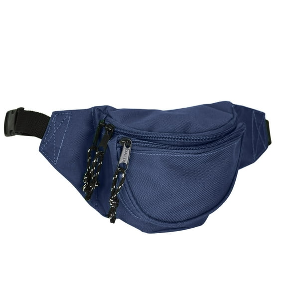 DALIX Unisex Small Fanny Pack Waist Pouch S XS Size 24 to 31 in Navy Blue