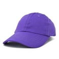 thumbnail image 1 of DALIX Unisex Unstructured Cotton Cap Adjustable Plain Hat in Purple, 1 of 8