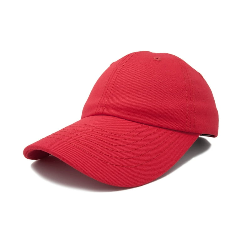 Women's Cotton Adjustable Sun Visor Cap - Anti-Tan UV Protection Hat, Red, Medium Size