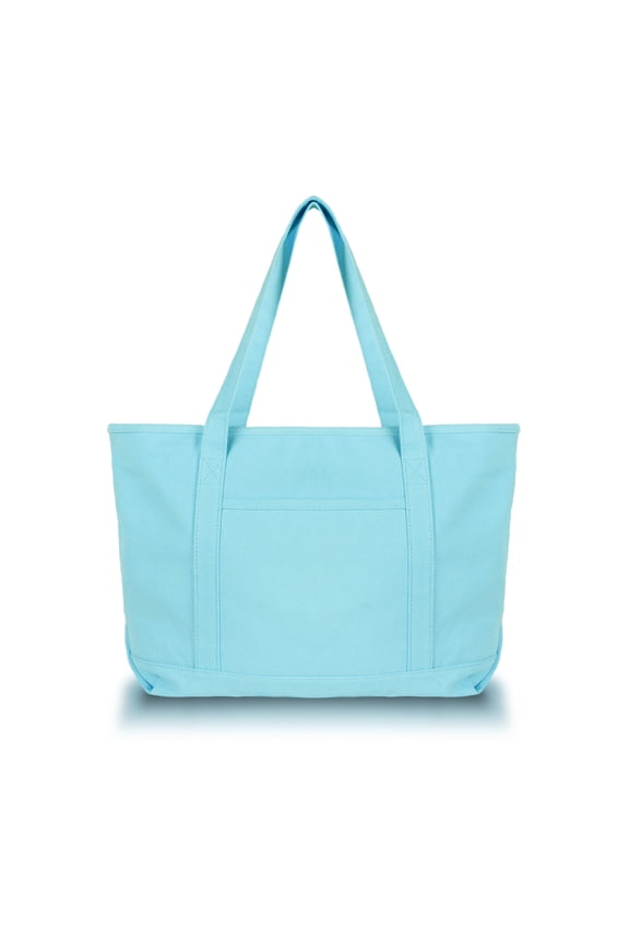 Women's Cotton Canvas Tote Bag, Light Blue