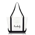 thumbnail image 1 of DALIX Women's Custom Monogrammed Names Premium Embroidered Tote Bag Kimberly, 1 of 6