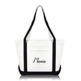 thumbnail image 1 of DALIX Women's Custom Monogrammed Names Premium Embroidered Tote Bag Maria, 1 of 6