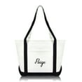 thumbnail image 1 of DALIX Women's Custom Monogrammed Names Premium Embroidered Tote Bag Paige, 1 of 6