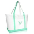 thumbnail image 1 of DALIX Women's Premium Tote Bag Shoulder Bags Monogrammed Mint Green W, 1 of 8