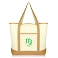thumbnail image 1 of DALIX Women's Zodiac Sign Tote Bag Horoscope Astrology - Virgo Brown, 1 of 7