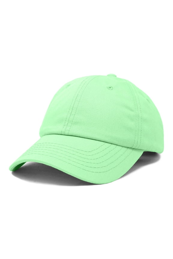 Womens Hat Lightweight 100% Cotton Cap in Lime Green