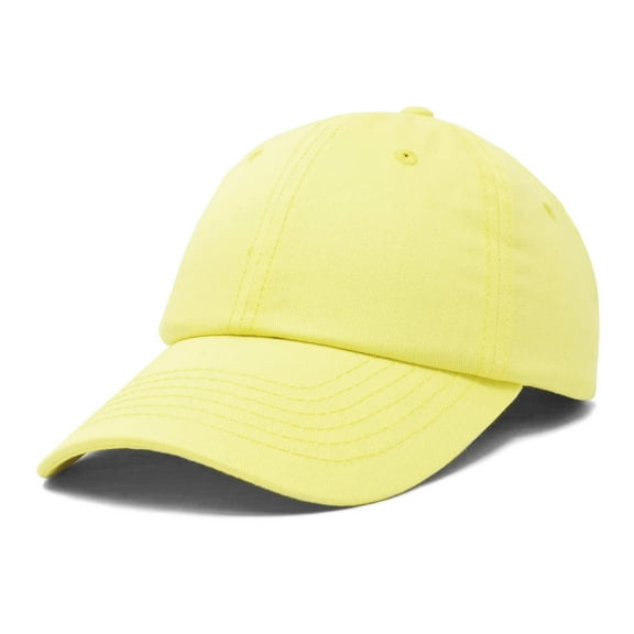 DALIX Womens Hat Lightweight 100% Cotton Cap in Yellow